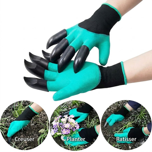Gants de jardinage avec griffes intégrées