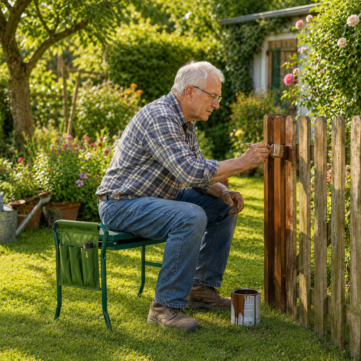 Bancéo™| Banc pliable 2-en-1 avec support genoux